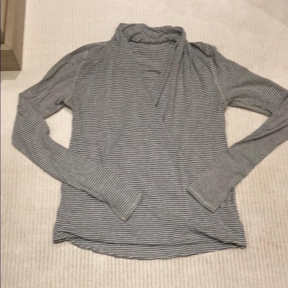 Lululemon striped long sleeve crossover tee
